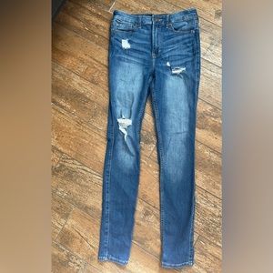 Hollister High-Rise Super Skinny Distressed Jeans